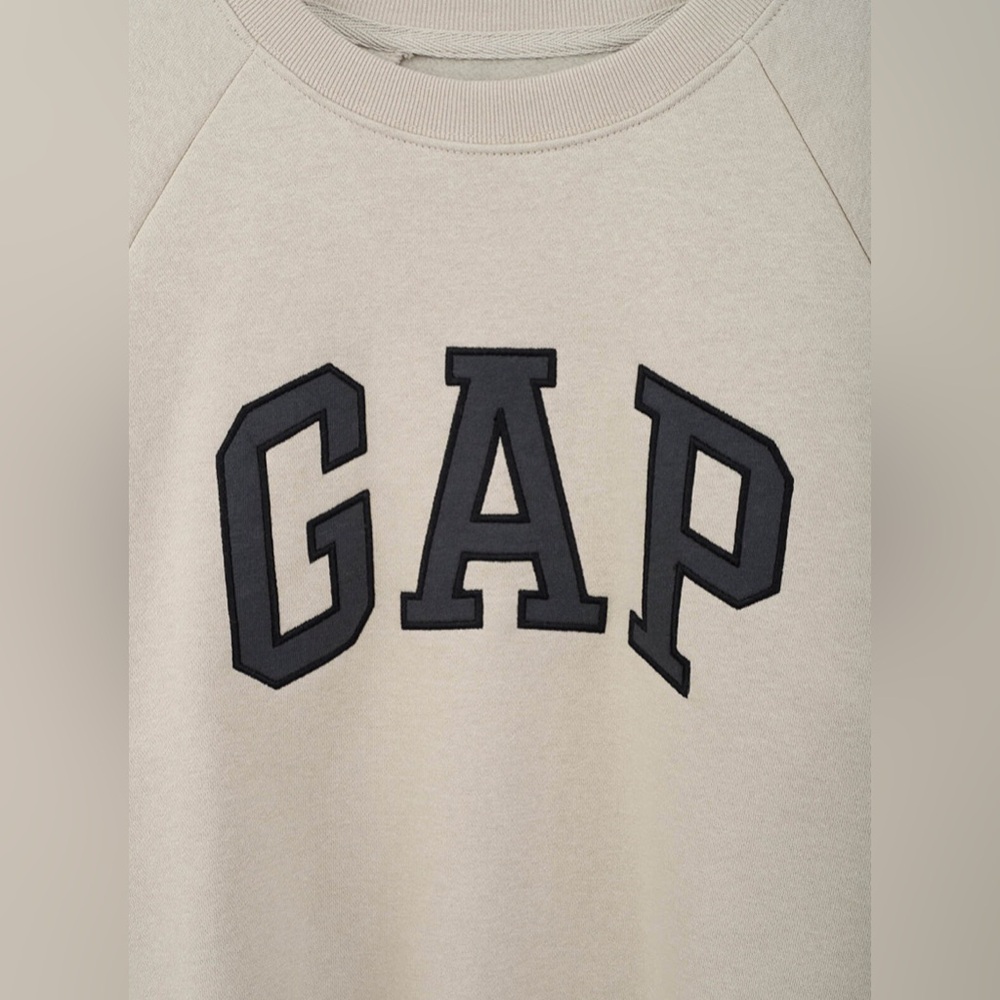 GAP Moonstone Beige Vintage Soft Raglan Sweatshirt - Picture 5 of 14